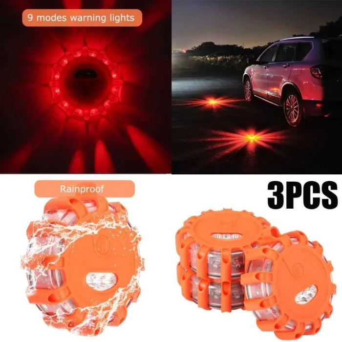 Lampe Clignotante et Plaque de Panne Magnétique pour Voiture