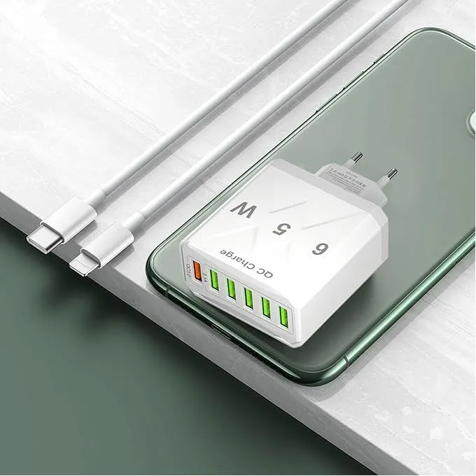 Boostez votre journée avec le Chargeur de Téléphone Rapide 6 en 1 pour iPhone