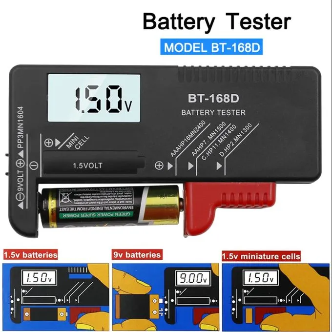 Testeur de Batterie LCD Vérifiez la Santé de Vos Piles Facilement