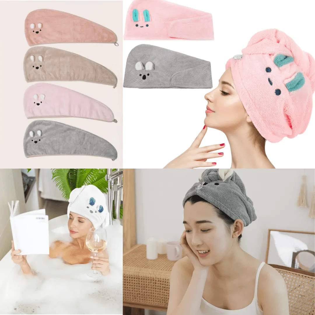 Élégance sous la douche Bonnet de Douche Haut de Gamme pour Femmes (colleur aléatoire)