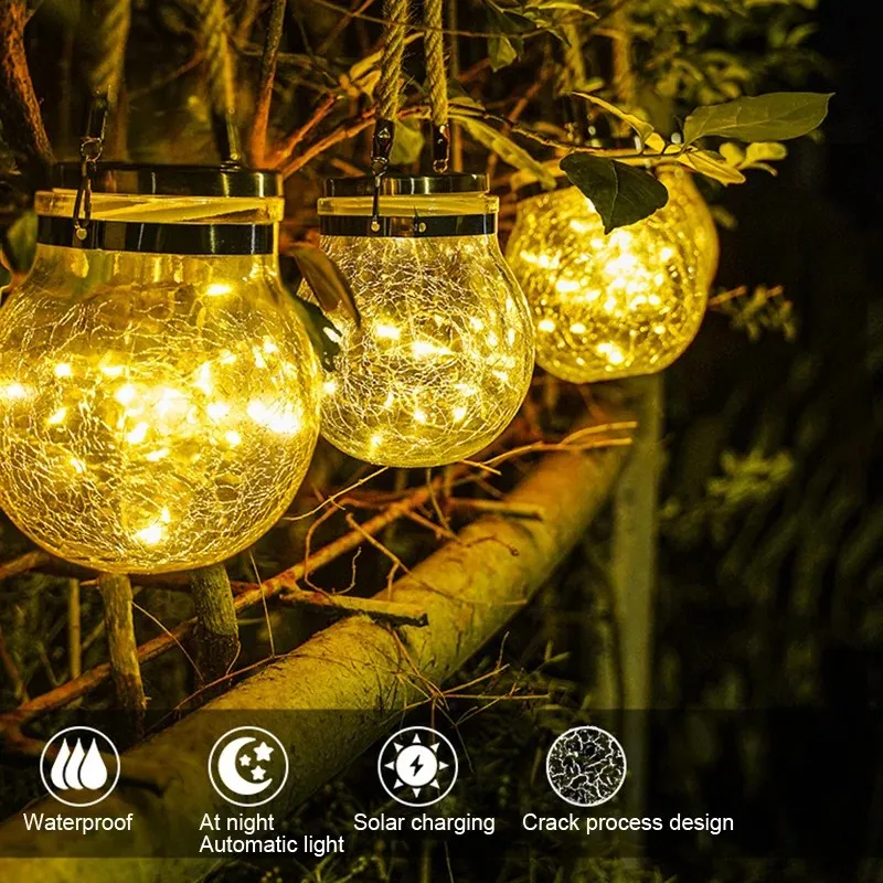 Lampe suspendue à LED à énergie solaire, la lumière parfaite