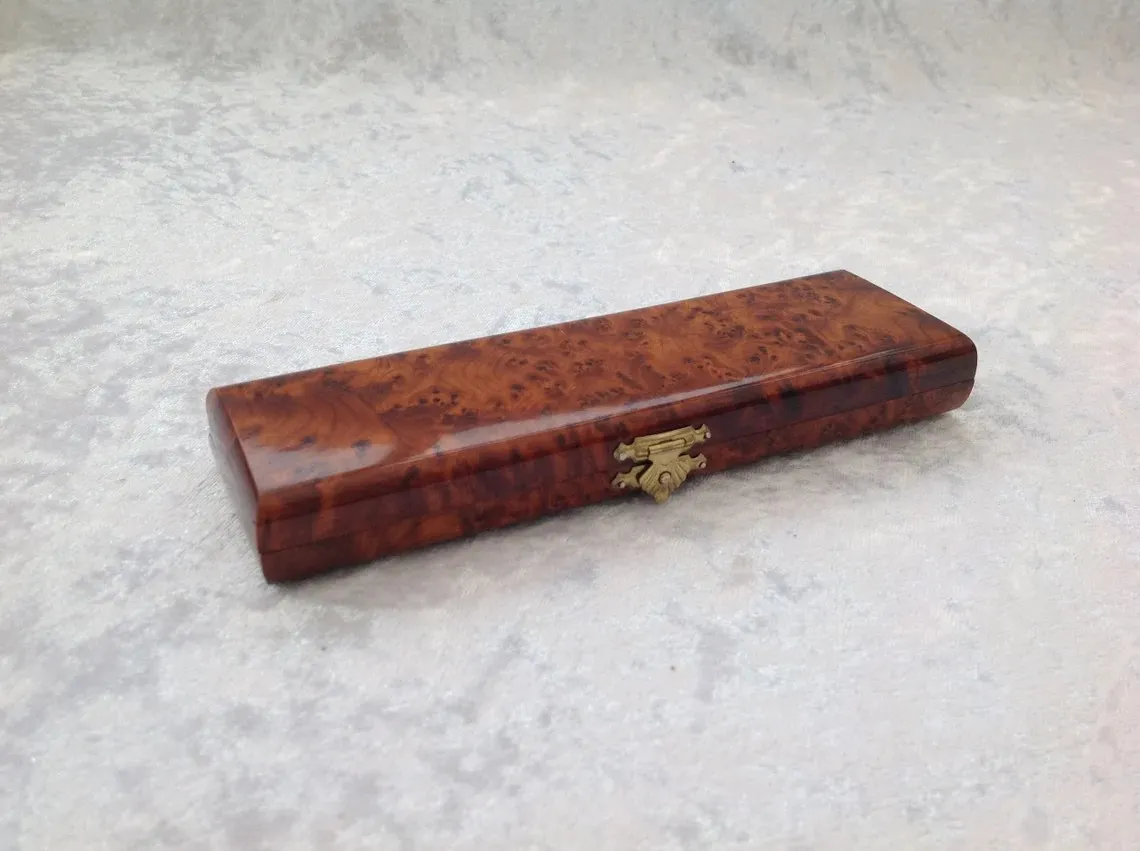 Porte de stylo boîte de stylo  bfabriqué en bois de Thuya