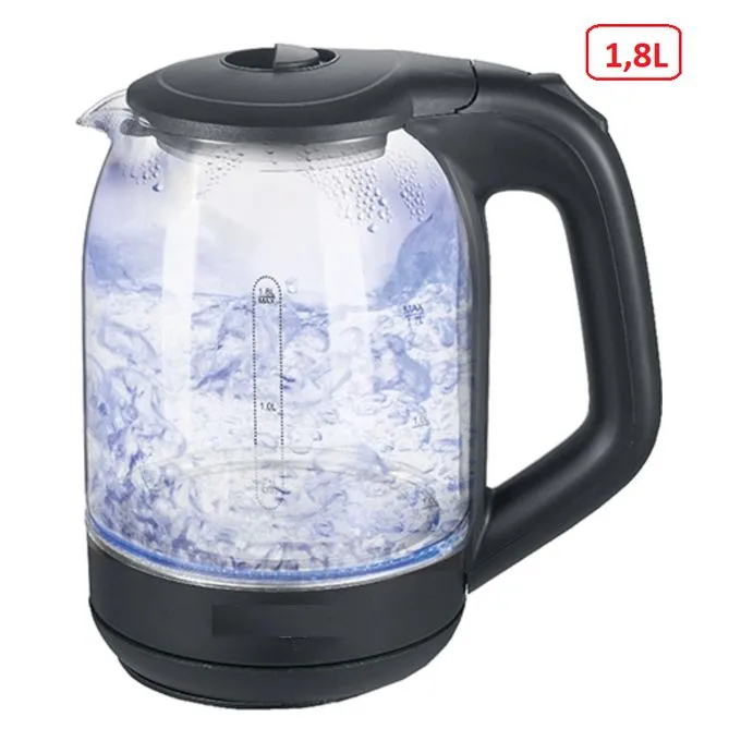 Élégance en Verre La Bouilloire Domestique Elite New 1.8L un Chef d'œuvre de Capacité et de Style