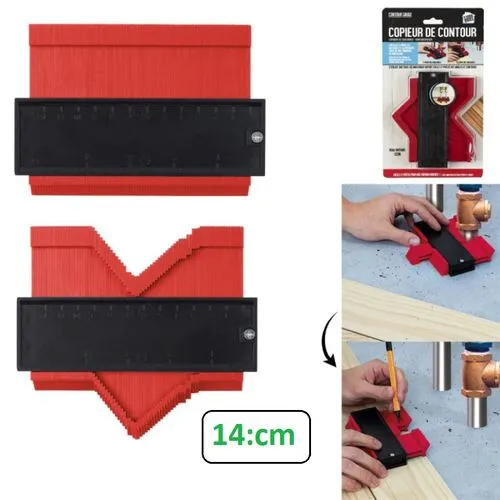 Règle de Façonnage Précise 14cm avec Duplicateur de Jauge