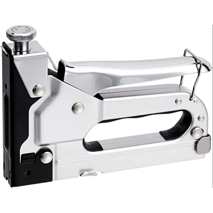 Agrafeuse Professional 3 en 1 Fixez vos meubles en bois tendre et cadres de tissus avec facilité