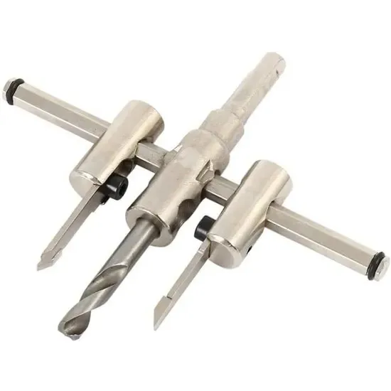 Outils de menuiserie avancés scies cloches circulaires réglables en argent