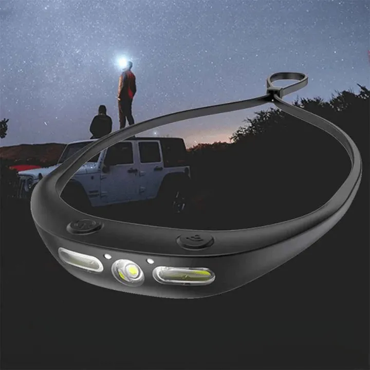 Lampe Frontale LED Rechargeable par USB avec Capteur de Mouvement