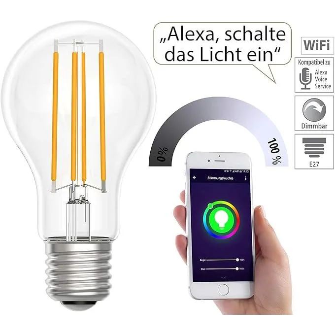 Éclairez votre monde connecté avec l'Ampoule WiFi E27 Filament une luminosité intelligente à portée de main