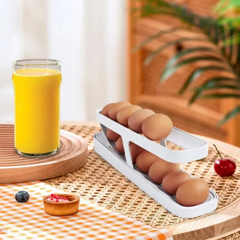 Boîte Rangement à Œufs avec Système de Roulement oeuf