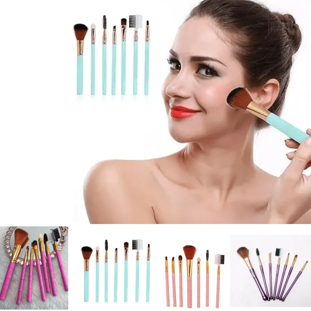 Regard Éblouissant Explorez notre Ensemble de 7 Pinceaux Essentiels pour Sublimer vos Yeux (colleur aléatoire)