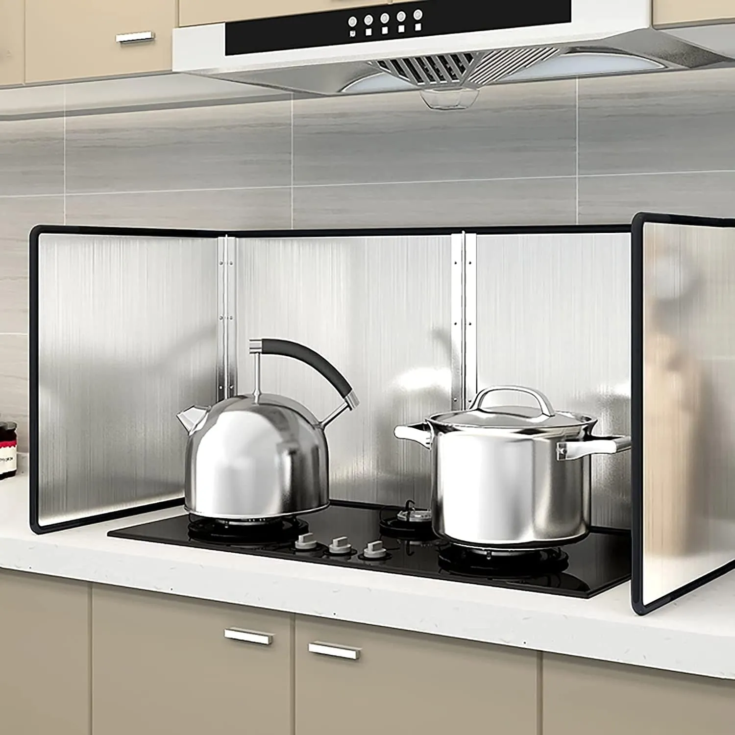 Plaques de Cuisson Triple Barrière contre les Éclaboussures