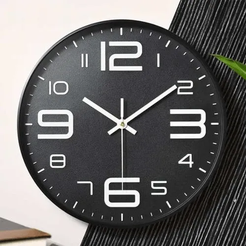 Horloge Numérique Murale Silencieuse, Taille Parfaite ,30x30cm