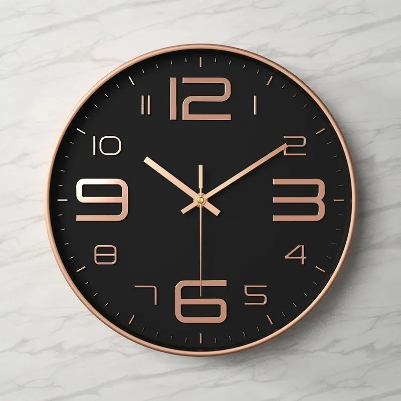 Horloge Silencieuse Murale pour Chambre, Cuisine, Salon,30x30cm