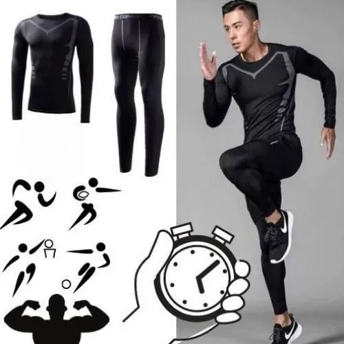 Tenu à Manches Longues et Collant Pantalon pour Hommes