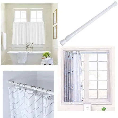 Mini Rideau de Porte 60x110 Cm Blanc pour une Maison Moderne