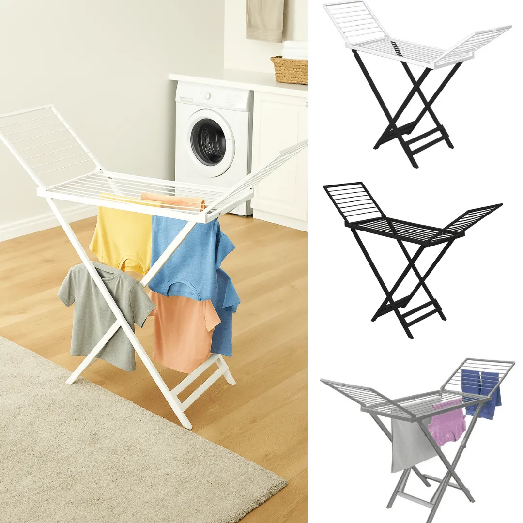 Séchoir à Linge Léger en Plastique avec Design Astucieux (colleur aléatoire)