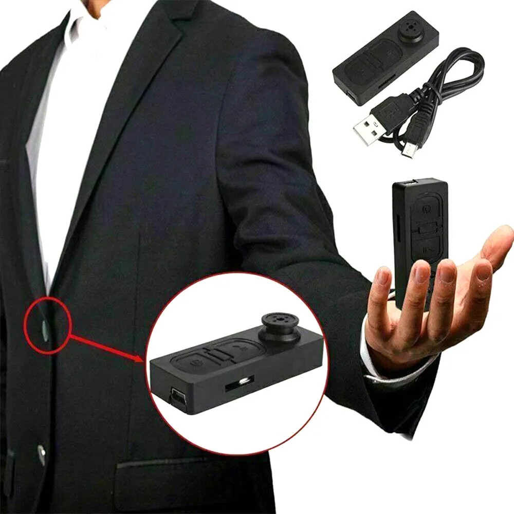 Bouton Espion Noir Capturez des Moments Inoubliables en Haute Définition