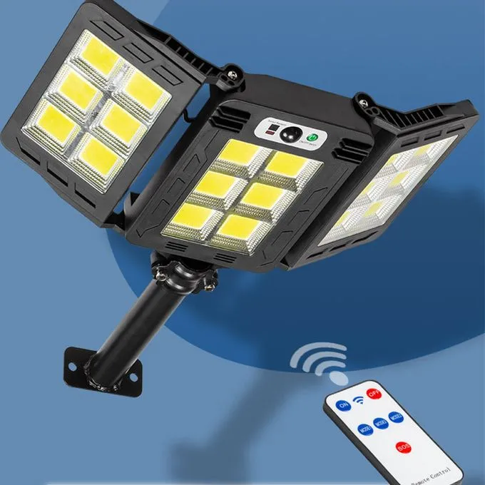 Lumière solaire intelligente Applique murale pliable avec capteur de mouvement à distance