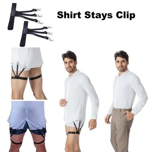 Ceinture de Chemise avec Clips Antidérapants
