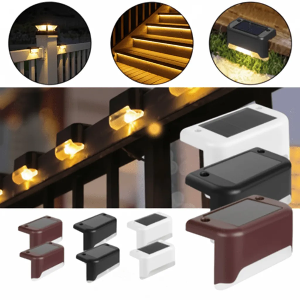 Ensemble de 4 Lampes pour Jardin (couleur aléatoire)