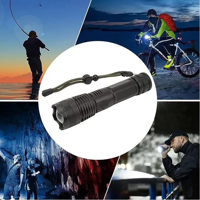 Éclairez votre chemin avec style Lampe torche rechargeable en alliage d'aluminium