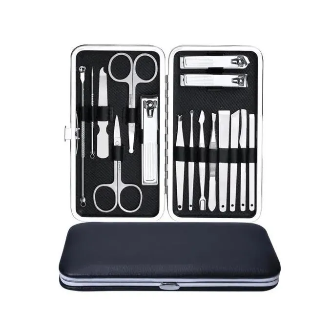Perfectionnez votre style avec notre Kit Manucure et Pédicure Professionnel15 Pièces pour une Beauté Complète