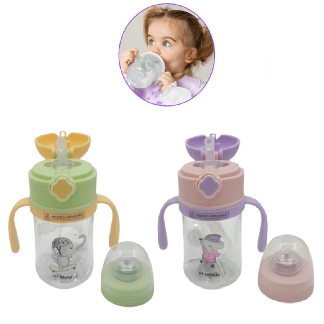 Bouteille d'eau en verre avec poignée pour enfants 240ml