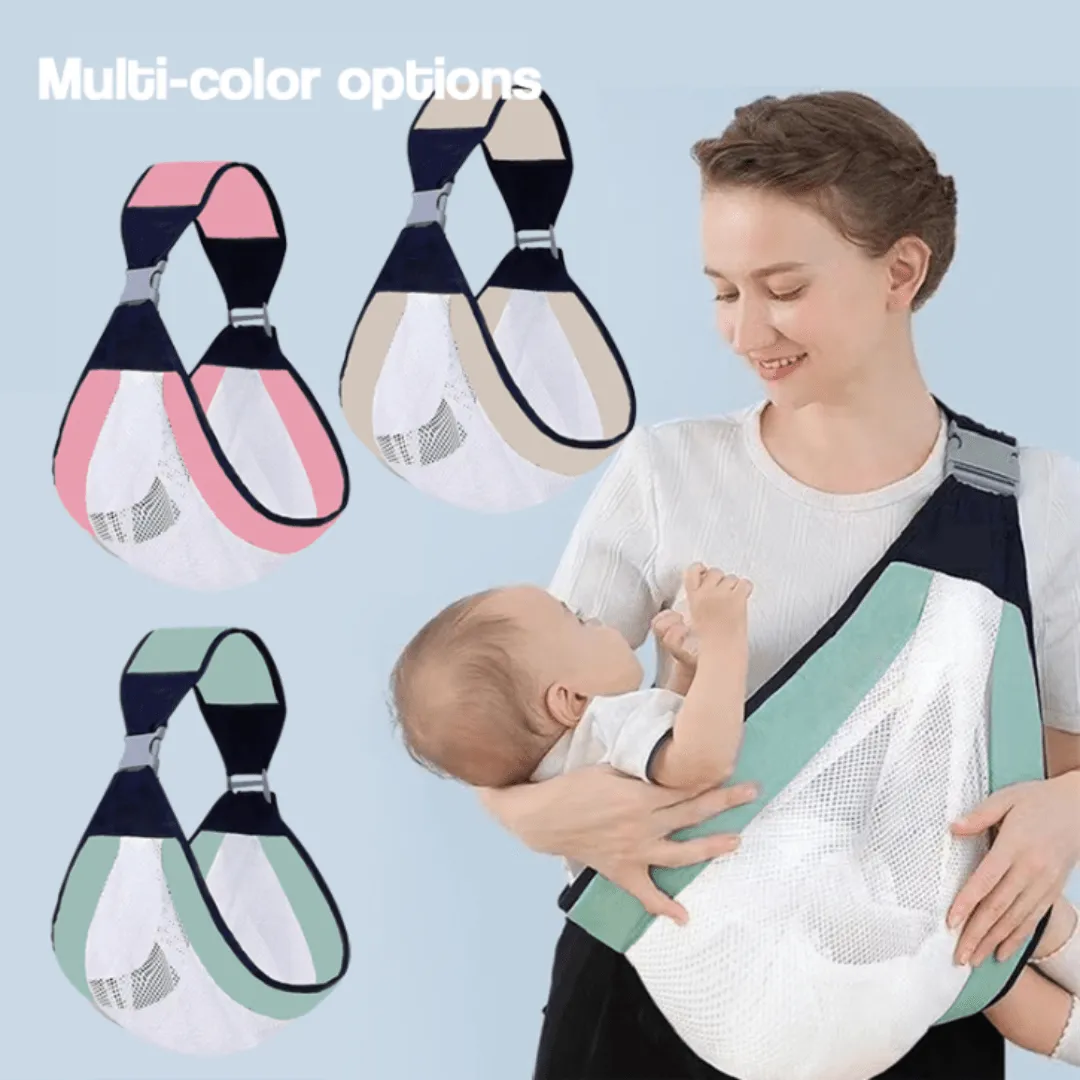 Profitez de chaque instant avec bébé grâce au porte-bébé en tissu respirant (colleur aléatoire)