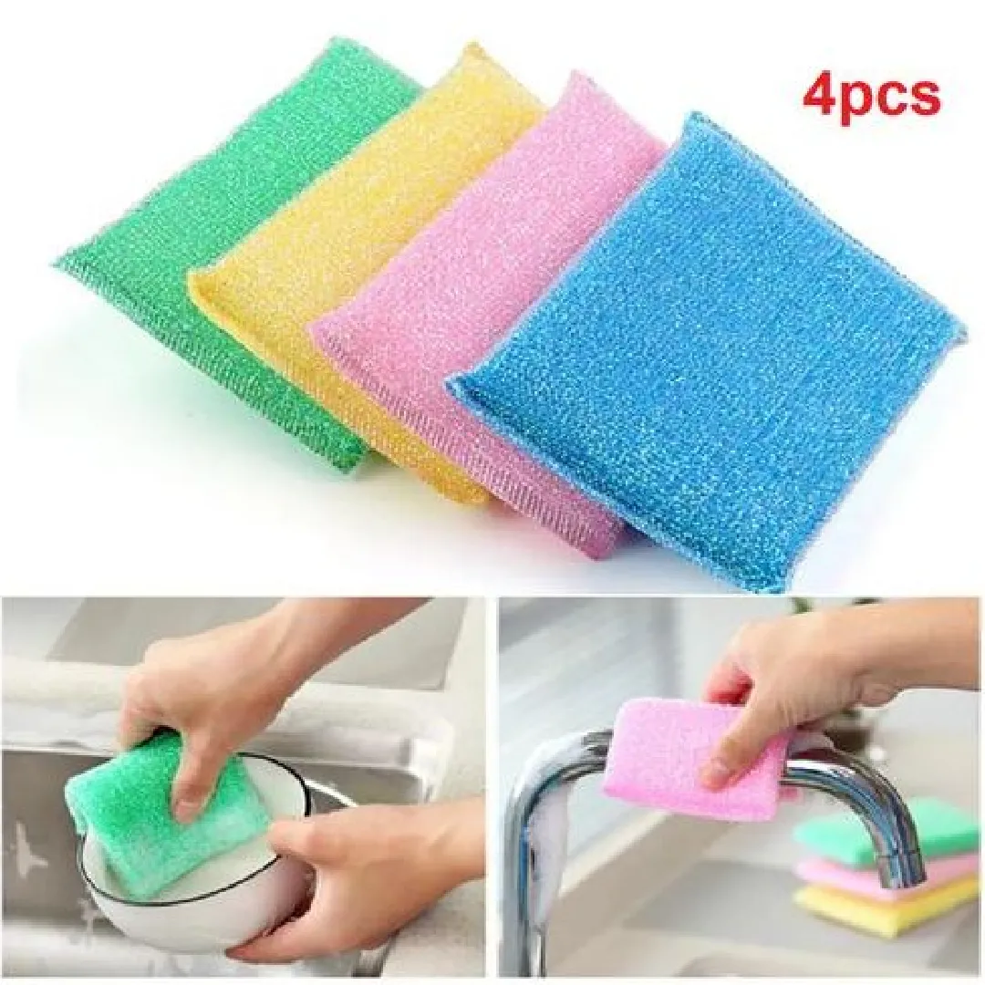Pack de 4 Éponges Multifonctionnelles pour la Cuisine