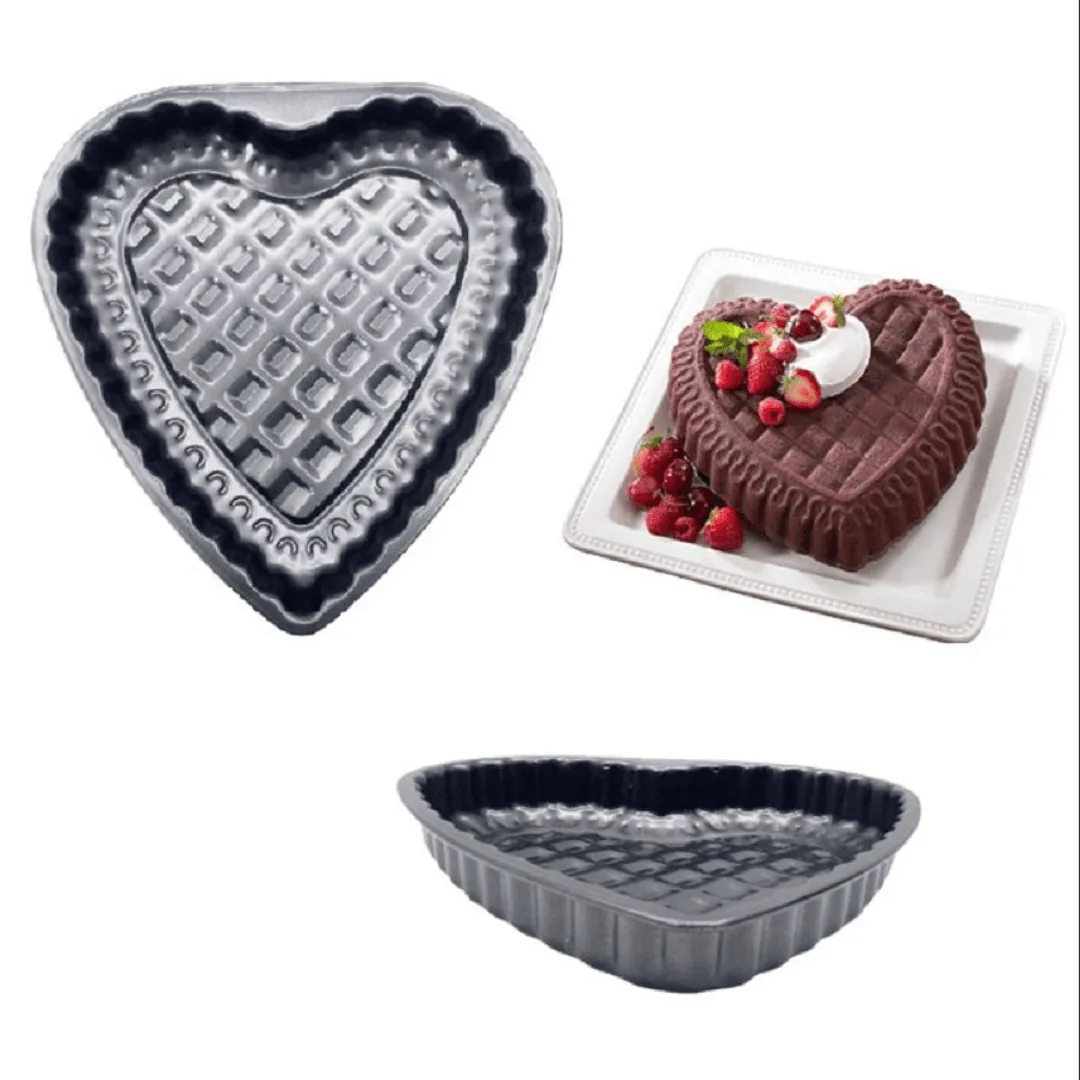 Moule à Cake en Forme de Cœur Motif Exquis