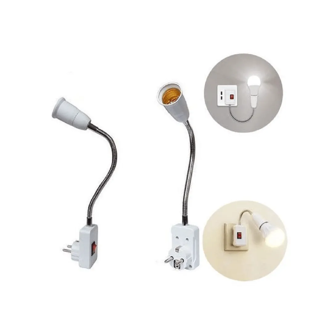 Adaptateur pour lampe Douille pour ampoule avec Interrupteur pour maison