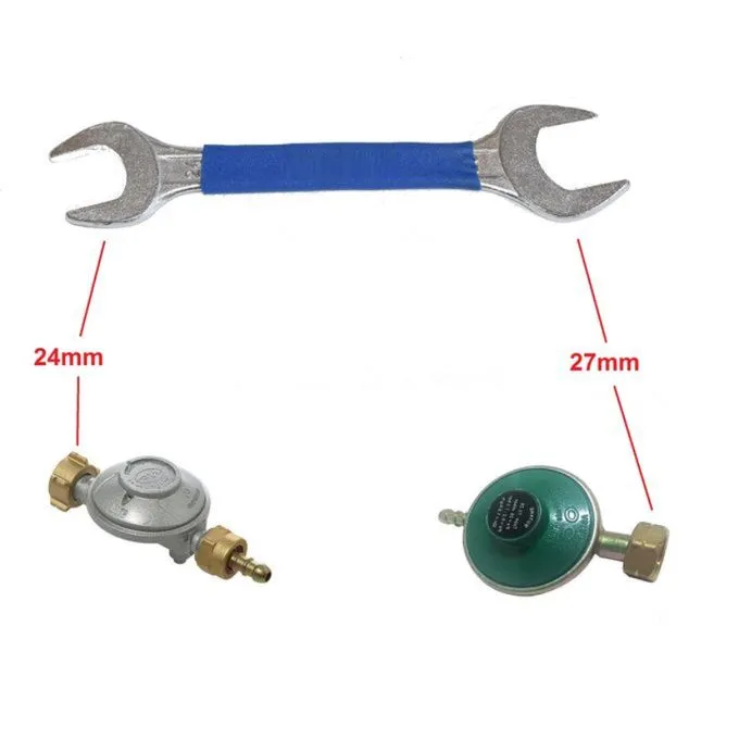 L'outil essentiel Clé à double tête (24 x 27) pour détendeur de bouteille de gaz