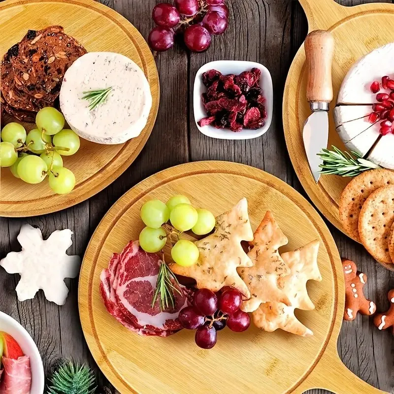 Savourez l'authenticité avec nos Planches à Pizza en Bambou Rondes Réutilisables
