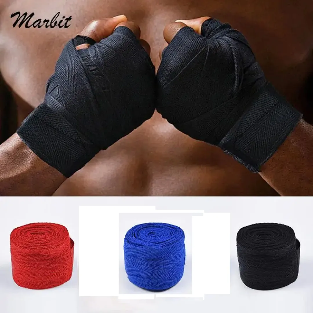 Bandage protection les mains pour Kickboxing, 2 pcs Bandages de boxe