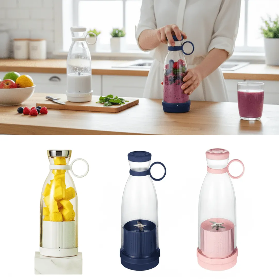 Blender Portable Smoothie Mixer Avec USB Chargement 420ml (colleur aléatoire)