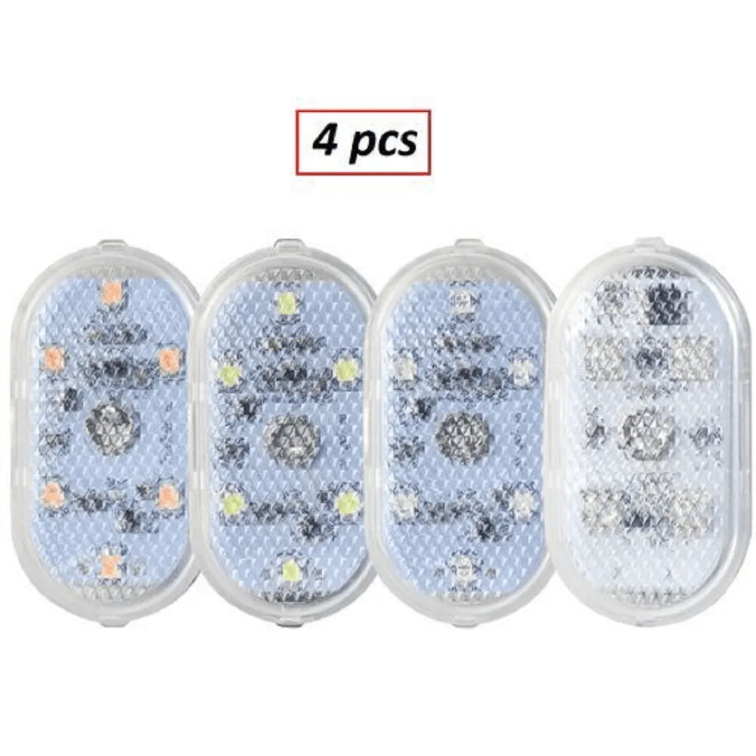 4 pcs Plafonnier LED intérieur de voiture lumière de lecture tactile