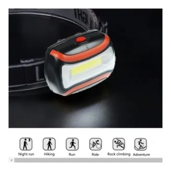 mini ​​lampe frontale LED COB à 4 modes pour le camping et la pêche de nuit