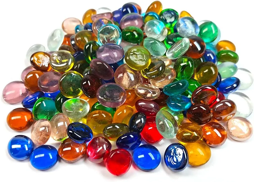 Éclat coloré Billes en verre massif pour une décoration vibrante