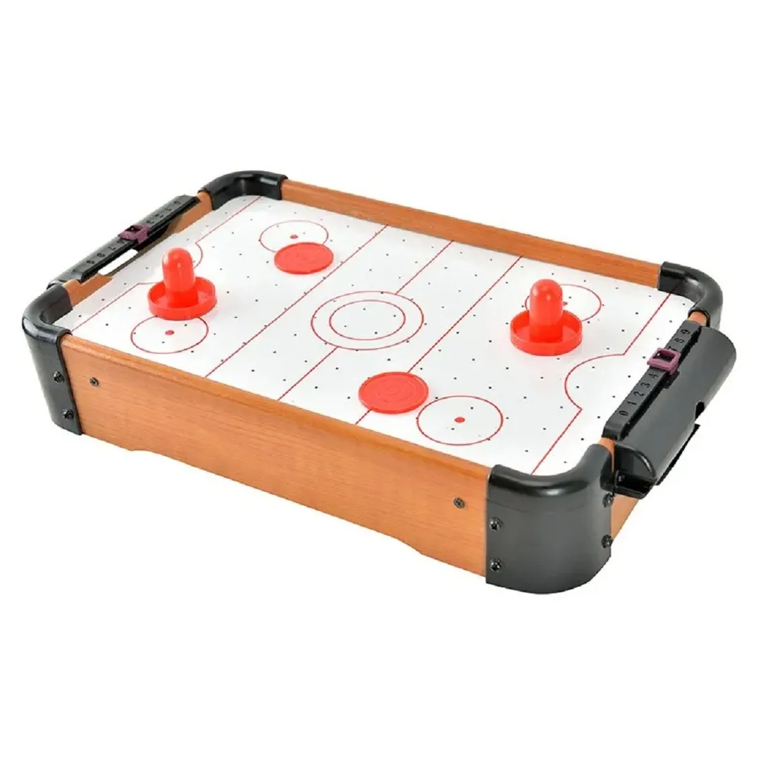 mini table de jeu air hockey portable en bois _ Jeux pour enfants