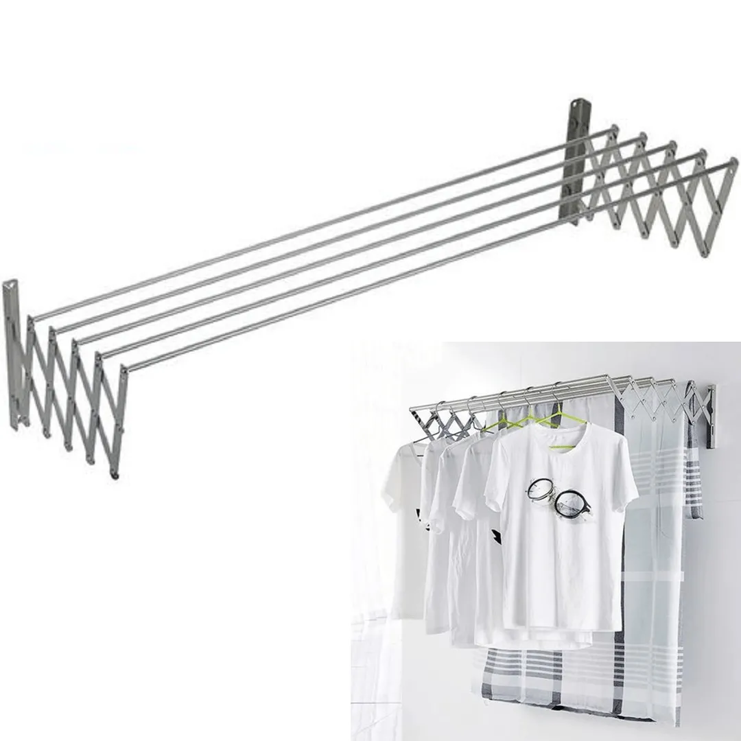 Séche Linge Extensible avec 5 barres Aluminium