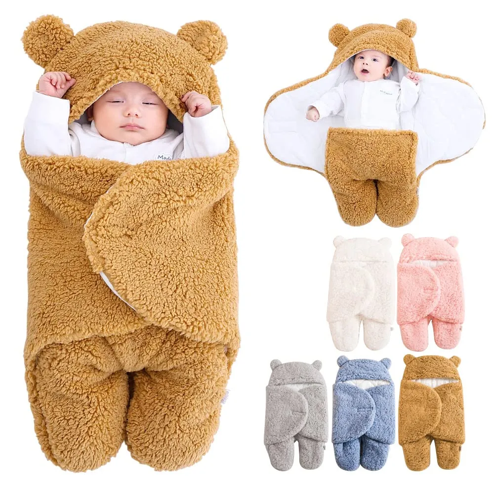 Couverture pour bébé Emmaillotage, Sac de couchage (colleur aléatoire)