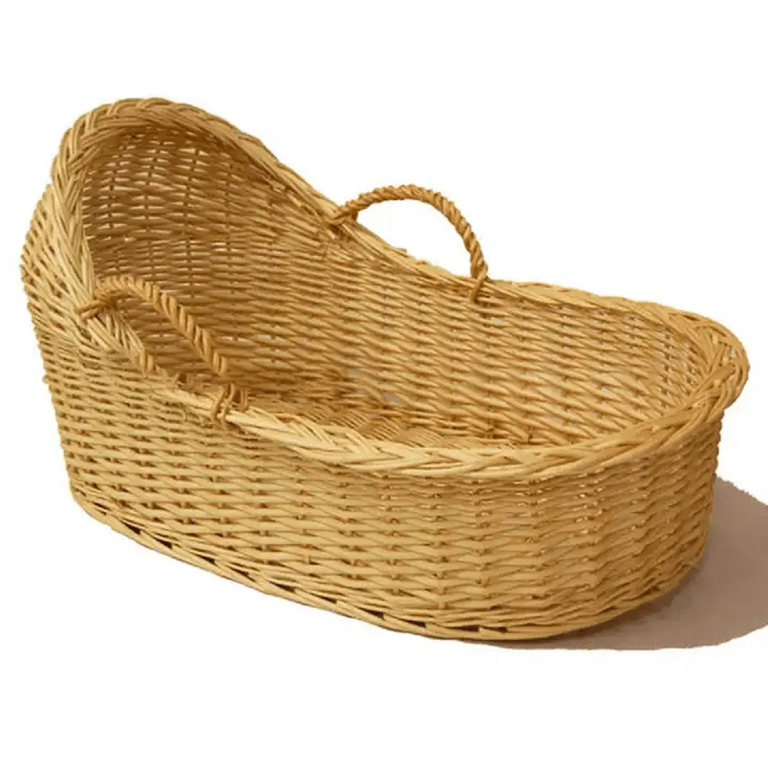 Panier bébé en osier tressé à la main pour se détendre