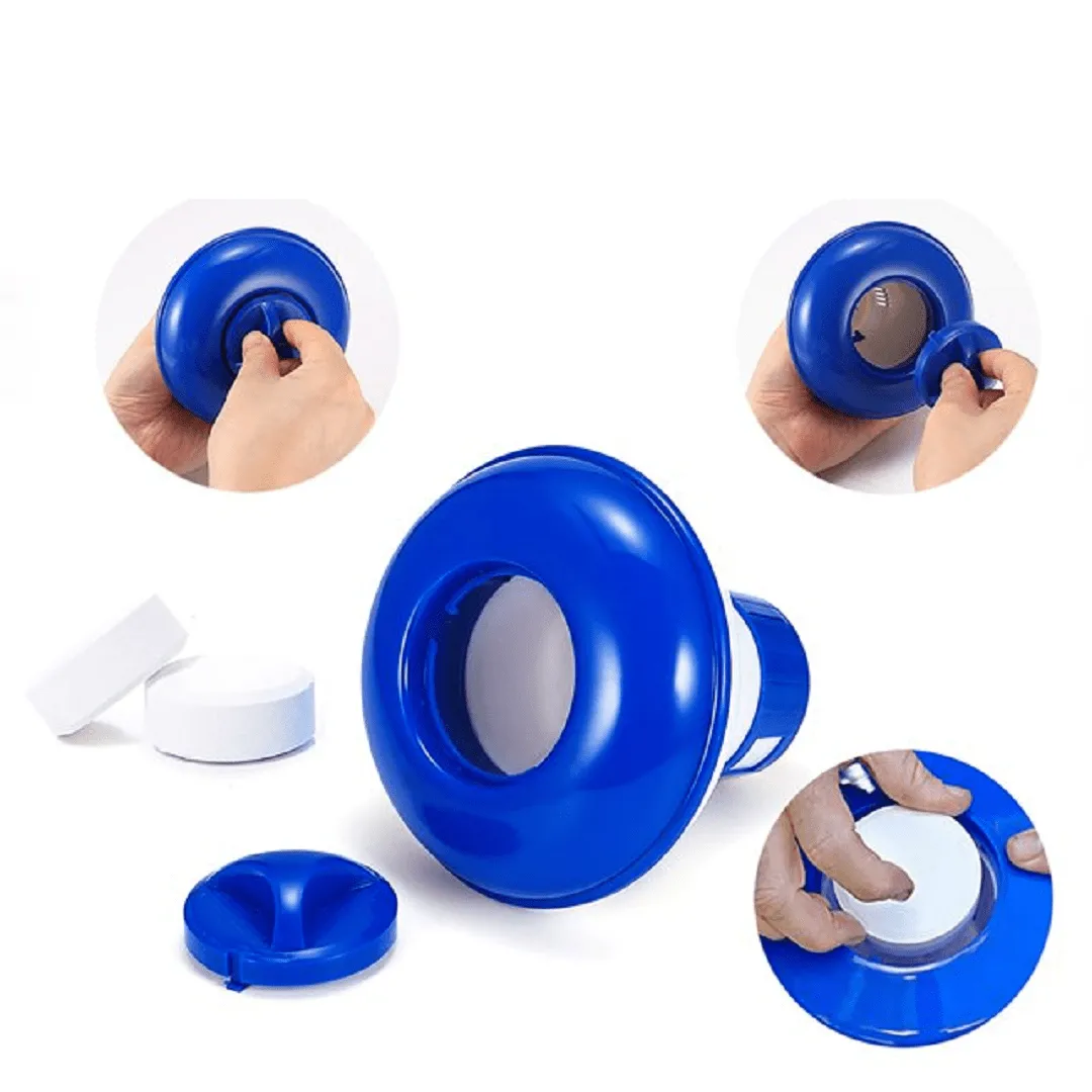 Distributeur flottant automatique de comprimé chimique de chlore pour la piscine