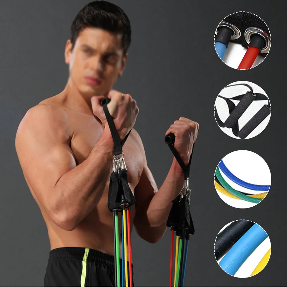 Renforcez votre routine de fitness avec le Kit Majestic de Bandes Élastiques de Résistance