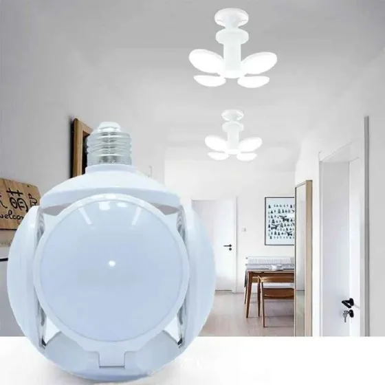 Ampoule LED pliable 40W pour plafonnier et lampe de table