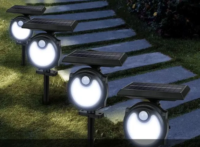 Illuminez Votre Chemin avec la Lampe Solaire LED de Mouvement Étanche