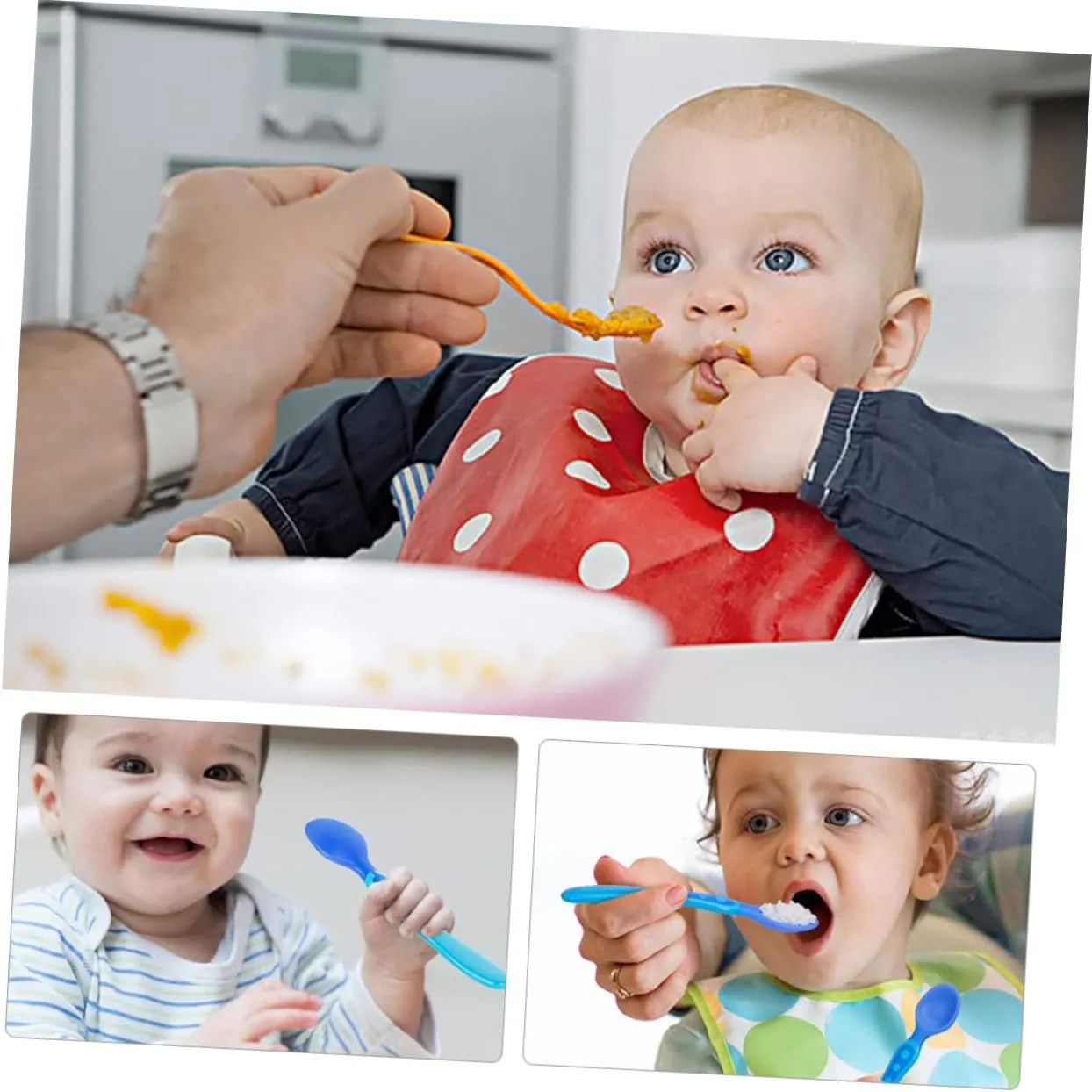 Découvrez le confort avec Nos Cuillères en Silicone pour Bébé Idéales pour les tout petits