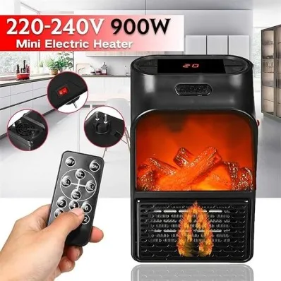 Mini Radiateur Soufflant 900W avec Télécommande