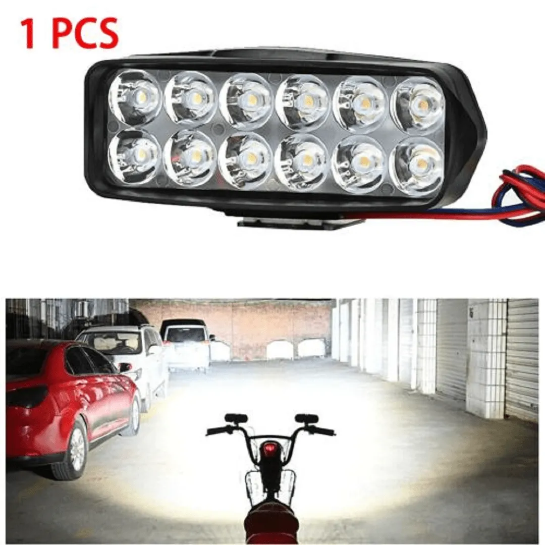 1 pcs lumières extérieures LED pour motos 12W