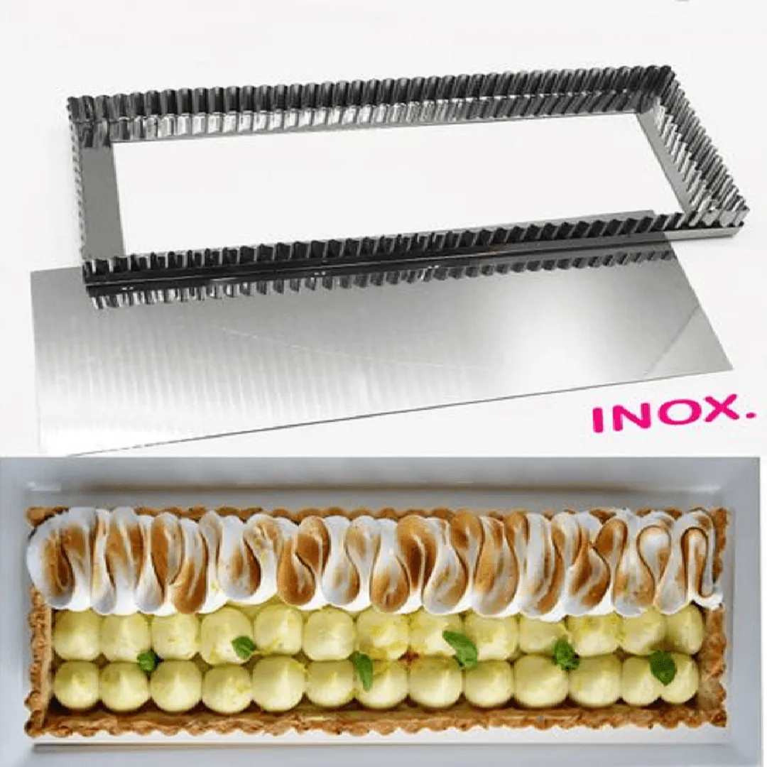 Moule à Cake amovible rectangulaire en acier inoxydable, Moule à gâteau